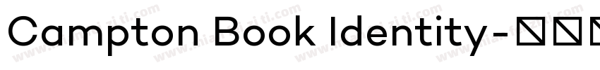 Campton Book Identity字体转换